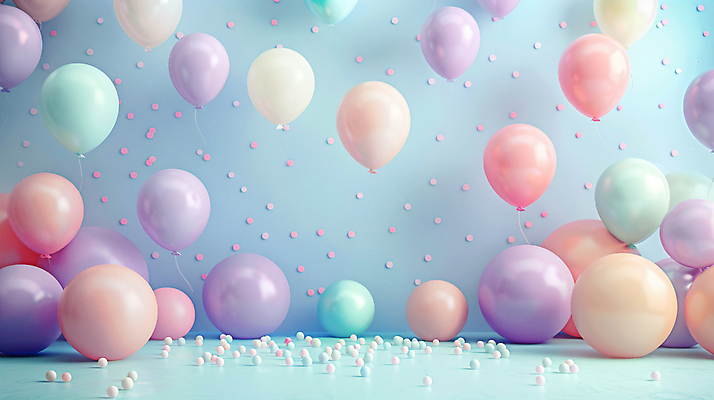 JPG 편집이미지 행복 공 이벤트 사람없음 공간 기쁨 풍선 파스텔톤 칼라솜 편집실사 AI포토 AI콘텐츠 감정 컬러 CG 부자재 파일형식