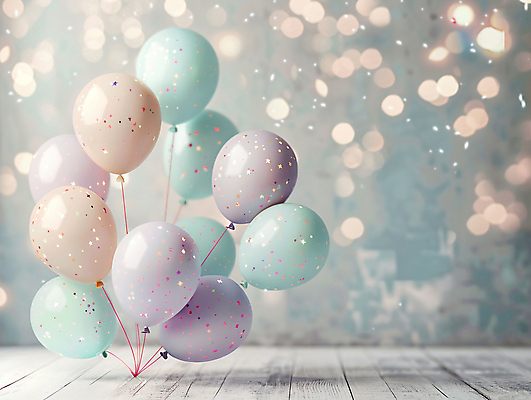 JPG 편집이미지 행복 이벤트 사람없음 반짝임 공간 기쁨 나무바닥 보케 꽃가루 풍선 파스텔톤 편집실사 AI포토 AI콘텐츠 감정 컬러 모션 바닥 가루 CG 파일형식