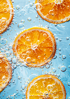 JPG 편집이미지 오렌지 단면 사람없음 물방울 신선 투명 슬라이스 과육 물기포 편집실사 AI포토 AI콘텐츠 과일 CG 파일형식