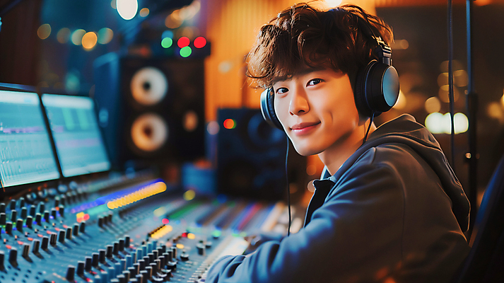 JPG 편집이미지 남자 음악 음향기기 한명 상반신 성인 헤드셋 스피커 소리 공간 믹싱 이퀄라이저 성인남자한명만 사운드믹서 편집실사 AI포토 AI콘텐츠 1 문화예술 사람 전자제품 헤드폰 CG 남자한명만 성인남자만 파일형식