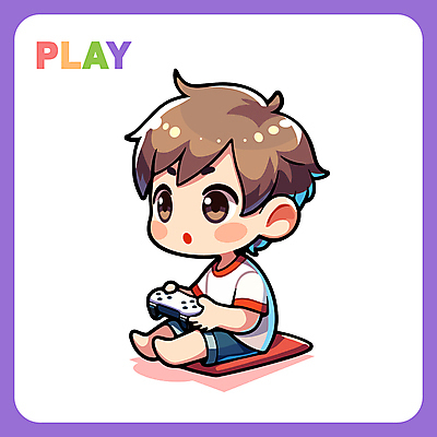 남자 어린이 인물캐릭터 일러스트 한명 소년 귀여움 보라색 게임 즐거움 휴대용게임기 소년한명만 일러캐릭터 AI파일 캐릭터 1 감정 컬러 컨셉 놀이 사람 휴대용 게임기 남자한명만 소년만 파일형식 벡터