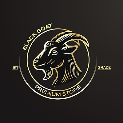 일러스트 육류 사람없음 라벨 금색 고급 심볼 보양식 프리미엄 흑염소 국내일러스트 AI파일 음식 컬러 컨셉 식재료 염소 프레임 몸보신 파일형식 벡터