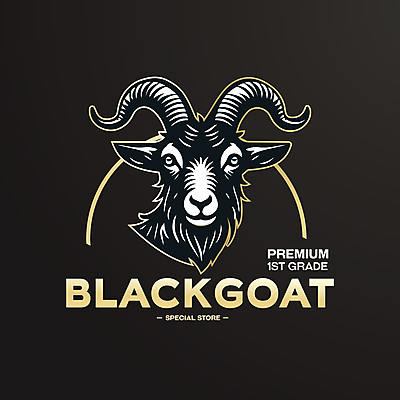 일러스트 육류 사람없음 라벨 금색 고급 심볼 보양식 프리미엄 흑염소 국내일러스트 AI파일 음식 컬러 컨셉 식재료 염소 프레임 몸보신 파일형식 벡터