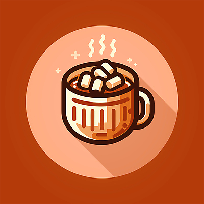 일러스트 따뜻함 사람없음 컵 갈색 달콤 코코아 마시멜로우 따뜻한음료 국내일러스트 AI파일 식기 음료 컬러 디저트 맛 파일형식 벡터