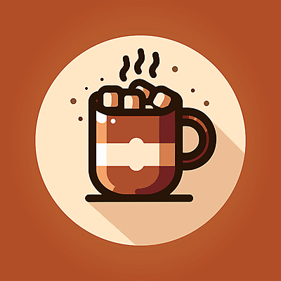 일러스트 따뜻함 사람없음 컵 갈색 달콤 코코아 마시멜로우 따뜻한음료 2025년 트렌드컬러 국내일러스트 모카무스 AI파일 식기 음료 컬러 디저트 맛 연도 파일형식 벡터