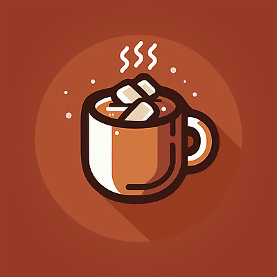 일러스트 따뜻함 사람없음 컵 갈색 달콤 코코아 마시멜로우 따뜻한음료 국내일러스트 AI파일 식기 음료 컬러 디저트 맛 파일형식 벡터