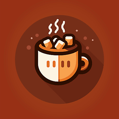일러스트 따뜻함 사람없음 컵 갈색 달콤 코코아 마시멜로우 따뜻한음료 국내일러스트 AI파일 식기 음료 컬러 디저트 맛 파일형식 벡터