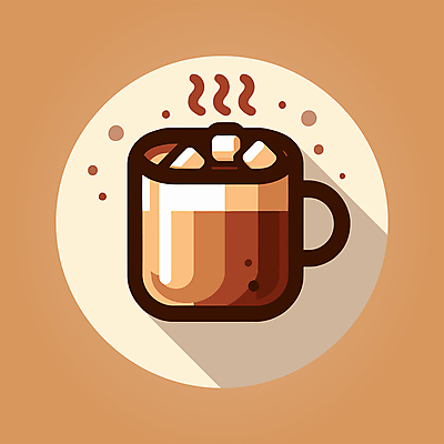 일러스트 따뜻함 사람없음 컵 갈색 달콤 코코아 마시멜로우 따뜻한음료 2025년 트렌드컬러 국내일러스트 모카무스 AI파일 식기 음료 컬러 디저트 맛 연도 파일형식 벡터