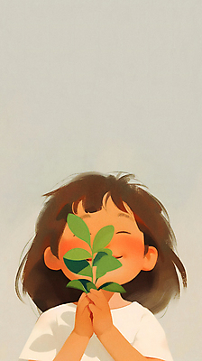 JPG 여자 행복 어린이 잎 일러스트 자연 한명 미소 들기 소녀 상반신 평화 눈감음 친환경 질감 소녀한명만 카피스페이스 국내일러스트 AI일러스트 AI콘텐츠 식물 1 감정 컨셉 모션 표정 사람 환경 공백 생태계 여자한명만 소녀만 파일형식