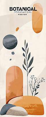 PSD 포스터 잎 일러스트 추상 사람없음 나뭇가지 빈티지 단순화된 베이지색 보테니컬아트 국내일러스트 나무 식물 컬러 컨셉 무늬 파일형식