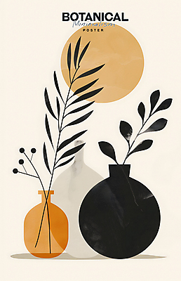 PSD 포스터 잎 일러스트 추상 사람없음 나뭇가지 빈티지 단순화된 베이지색 보테니컬아트 국내일러스트 나무 식물 컬러 컨셉 무늬 파일형식