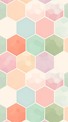 JPG 백그라운드 패턴 일러스트 사람없음 컬러풀 육각형 파스텔톤 헥사곤 국내일러스트 AI일러스트 AI콘텐츠 도형 컬러 무늬 파일형식