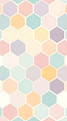 JPG 백그라운드 패턴 일러스트 사람없음 컬러풀 육각형 파스텔톤 헥사곤 국내일러스트 AI일러스트 AI콘텐츠 도형 컬러 무늬 파일형식
