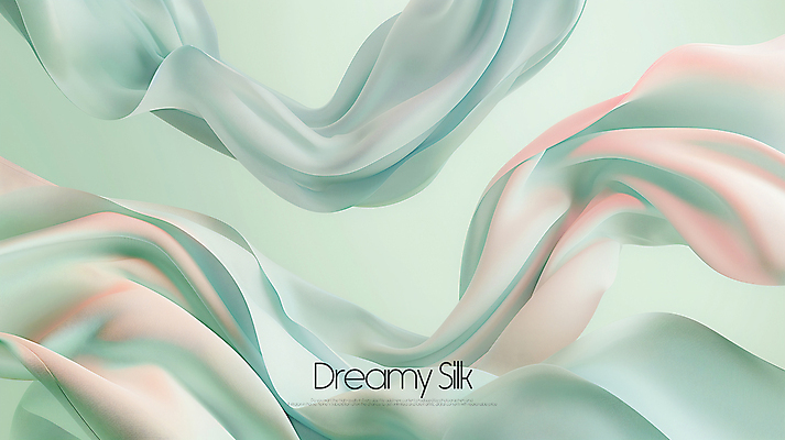 PSD 편집이미지 백그라운드 곡선 추상 사람없음 초록색 꿈 흐름 실크 웨이브 이미지편집 선 컬러 컨셉 무늬 직물 파일형식