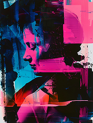 JPG 여자 백그라운드 일러스트 추상 한명 성인 그래픽 컬러풀 화려 팝아트 네온 기하학 성인여자한명만 국내일러스트 AI일러스트 AI콘텐츠 1 컬러 컨셉 무늬 사람 그림 여자한명만 성인여자만 파일형식