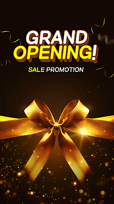 PSD 템플릿 리본 이벤트 사람없음 세일 금색 화려 황금 매듭 오픈행사 이미지템플릿 컬러 컨셉 오픈 파일형식