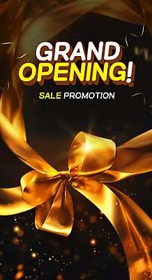 PSD 템플릿 리본 이벤트 사람없음 세일 금색 화려 황금 매듭 오픈행사 이미지템플릿 컬러 컨셉 오픈 파일형식