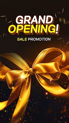 PSD 템플릿 리본 이벤트 사람없음 세일 금색 화려 황금 매듭 오픈행사 이미지템플릿 컬러 컨셉 오픈 파일형식