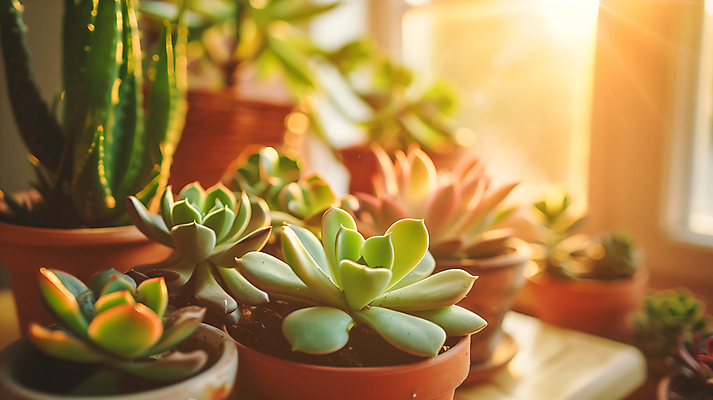 JPG 편집이미지 화분 화초 창문 사람없음 햇빛 평화 다육식물 카피스페이스 편집실사 AI포토 AI콘텐츠 식물 컨셉 태양 공백 CG 파일형식