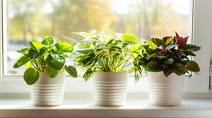 JPG 편집이미지 화분 화초 창문 사람없음 평화 카피스페이스 편집실사 AI포토 AI콘텐츠 식물 컨셉 공백 CG 파일형식