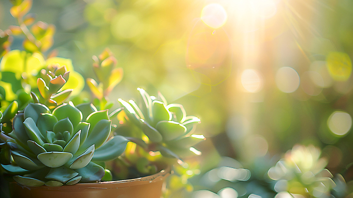 JPG 편집이미지 화분 화초 사람없음 햇빛 평화 다육식물 카피스페이스 편집실사 AI포토 AI콘텐츠 식물 컨셉 태양 공백 CG 파일형식