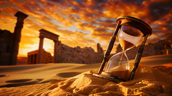 JPG 편집이미지 사람없음 사막 모래시계 오브젝트 고대유적지 편집실사 AI포토 AI콘텐츠 모래 시계 유적지 CG 파일형식