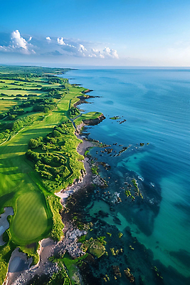 JPG 구름 편집이미지 스포츠 바다 백그라운드 골프 골프장 필드 하늘 레저 사람없음 파란색 카피스페이스 편집실사 AI포토 AI콘텐츠 자연요소 컬러 스포츠시설 구기 공백 CG 파일형식