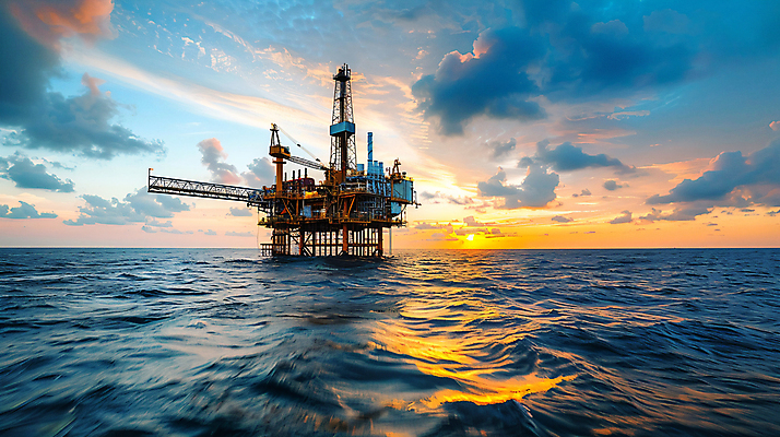 JPG 구름 편집이미지 바다 사람없음 노을 에너지 분위기 석유 동해 탐사 자원 시추선 편집실사 AI포토 AI콘텐츠 자연요소 컨셉 한국 CG 파일형식