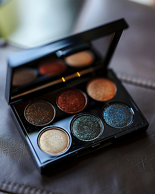 JPG 편집이미지 사람없음 반짝임 뷰티 화장용품 화려 아이섀도 편집실사 AI포토 AI콘텐츠 컨셉 모션 화장품 미용용품 CG 파일형식