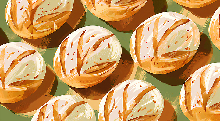 PSD 백그라운드 패턴 일러스트 사람없음 갈색 타일 감성 호밀빵 국내일러스트 빵 컬러 컨셉 무늬 파일형식