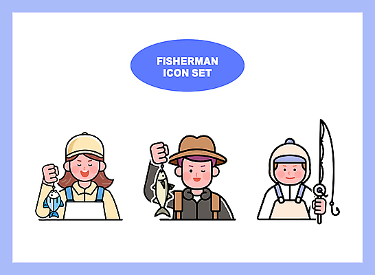 여자 남자 바다 일러스트 낚시 어류 어업 성인 취미 세명 파란색 낚싯대 해산물 성인만 일러캐릭터 AI파일 캐릭터 산업 컬러 레저 사람 수중동물 낚시용품 파일형식 벡터