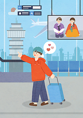 전신 PSD 여자 남자 행복 해외여행 여행 말풍선 일러스트 휴가 성인 세명 추석 캐리어 텔레비전 가리킴 공항 성인만 국내일러스트 해외 명절 감정 교통시설 사람 손짓 전자제품 여행가방 파일형식