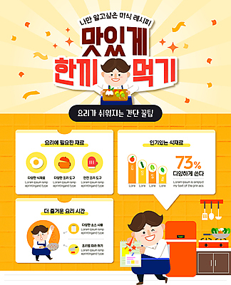 전신 템플릿 남자 음식 식재료 건강 윙크 요리 성인 세명 노란색 식사 앞치마 인포그래픽 가스레인지 냄비 즐거움 냉장고 성인남자만 이미지템플릿 AI파일 감정 컬러 표정 사람 가전제품 레인지 솥 남자만 성인만 파일형식 벡터
