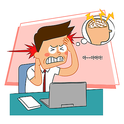 남자 분홍색 말풍선 일러스트 스트레스 한명 성인 노트북 직장인 번개 책상 뇌 괴로움 두통 과로 편두통 성인남자한명만 국내일러스트 AI파일 직업 1 감정 컬러 가구 날씨 사람 전자제품 고통 질병 남자한명만 성인남자만 파일형식 벡터