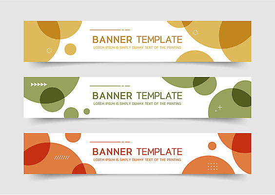 모양 템플릿 배너 배너템플릿 가로배너 컬러 패턴 추상 사람없음 컬러풀 가을 현수막 원형 배너세트 AI파일 도형 계절 무늬 가로 세트 파일형식 벡터