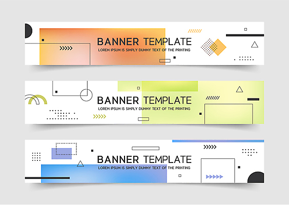 모양 템플릿 배너 배너템플릿 가로배너 선 컬러 패턴 추상 사람없음 컬러풀 가을 현수막 기하학 배너세트 AI파일 계절 무늬 가로 세트 파일형식 벡터
