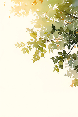 JPG 나무 포스터 낙엽 일러스트 자연 수채화 풍경 사람없음 초록색 평화 가을 감성 국내일러스트 AI일러스트 AI콘텐츠 식물 계절 컬러 컨셉 잎 생태계 파일형식