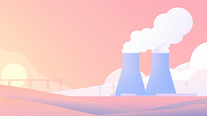 JPG 산업 분홍색 일러스트 공장 굴뚝 사람없음 태양 환경 발전소 에너지 환경오염 연기 원자력 산업화 국내일러스트 AI일러스트 AI콘텐츠 자연요소 컬러 컨셉 공업 파일형식