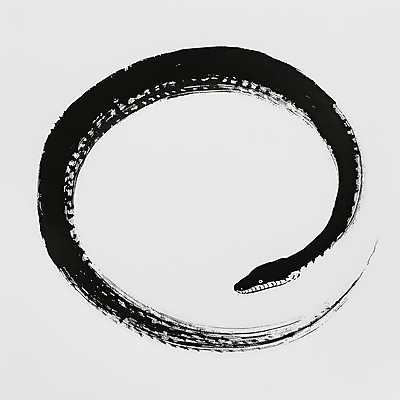 JPG 예술 선 상징 일러스트 붓터치 추상 새해 사람없음 평화 검은색 고요 원형 뱀띠 뱀 심볼 동양화 순환 심플 미니멀 을사년 국내일러스트 AI일러스트 AI콘텐츠 도형 컬러 컨셉 무늬 파충류 모션 미술 십이지신 파일형식 2025년