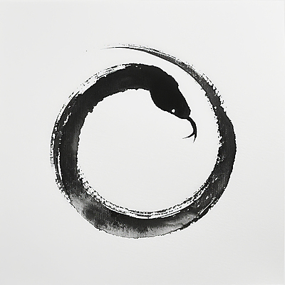 JPG 예술 선 상징 일러스트 붓터치 추상 새해 사람없음 평화 검은색 고요 원형 뱀띠 뱀 심볼 동양화 순환 심플 미니멀 을사년 국내일러스트 AI일러스트 AI콘텐츠 도형 컬러 컨셉 무늬 파충류 모션 미술 십이지신 파일형식 2025년