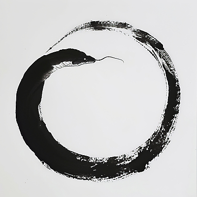 JPG 예술 선 상징 일러스트 붓터치 추상 새해 사람없음 평화 검은색 고요 원형 뱀띠 뱀 심볼 동양화 순환 심플 미니멀 을사년 국내일러스트 AI일러스트 AI콘텐츠 도형 컬러 컨셉 무늬 파충류 모션 미술 십이지신 파일형식 2025년