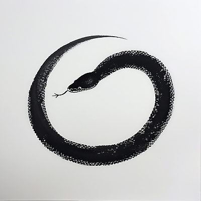 JPG 예술 선 상징 일러스트 붓터치 추상 새해 사람없음 평화 검은색 고요 원형 뱀띠 뱀 심볼 동양화 순환 심플 미니멀 을사년 국내일러스트 AI일러스트 AI콘텐츠 도형 컬러 컨셉 무늬 파충류 모션 미술 십이지신 파일형식 2025년