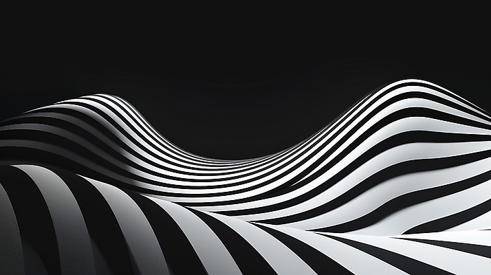 JPG 편집이미지 디자인 예술 패턴 곡선 추상 사람없음 검은색 모던 웨이브 기하학 미니멀 편집3D AI컴퓨터그래픽 AI콘텐츠 선 컬러 무늬 3D 파일형식