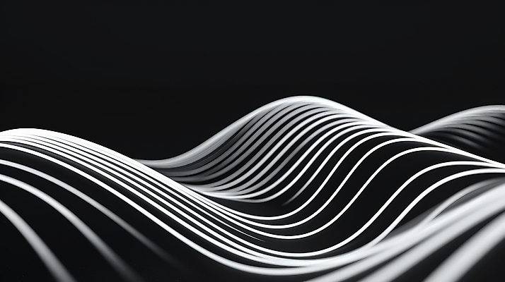 JPG 편집이미지 디자인 예술 패턴 곡선 추상 사람없음 검은색 모던 웨이브 기하학 미니멀 편집3D AI컴퓨터그래픽 AI콘텐츠 선 컬러 무늬 3D 파일형식