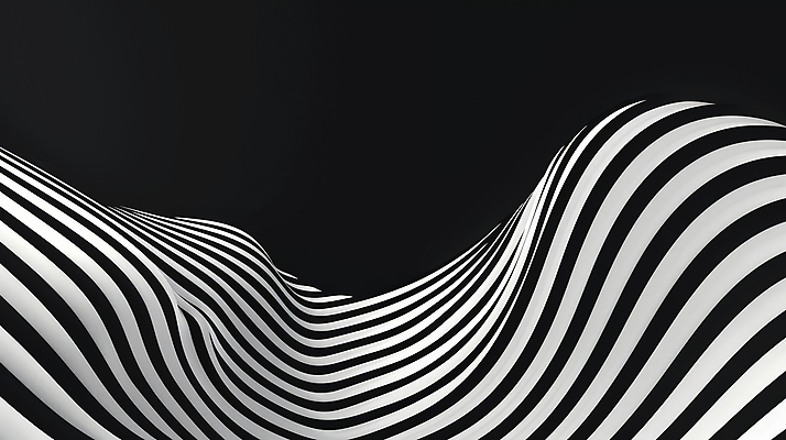 JPG 편집이미지 디자인 예술 패턴 곡선 추상 사람없음 검은색 모던 웨이브 기하학 미니멀 편집3D AI컴퓨터그래픽 AI콘텐츠 선 컬러 무늬 3D 파일형식