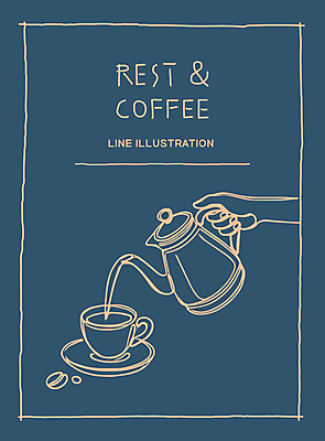 손 포스터 커피 일러스트 티타임 휴식 들기 신체부위 파란색 원두 빈티지 커피잔 커피포트 라인아트 드로잉 국내일러스트 AI파일 음료 선 컬러 컨셉 모션 주전자 잔 미술 사람 파일형식 벡터