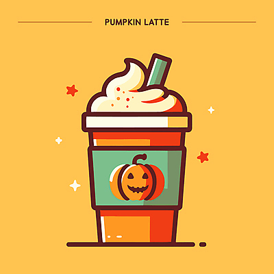 일러스트 호박 빨대 사람없음 주황색 카페 할로윈 가을 달콤 라떼 컵홀더 테이크아웃컵 휘핑크림 국내일러스트 AI파일 계절 커피 컬러 채소 컵 상점 맛 크림 홀더 휘핑 파일형식 벡터