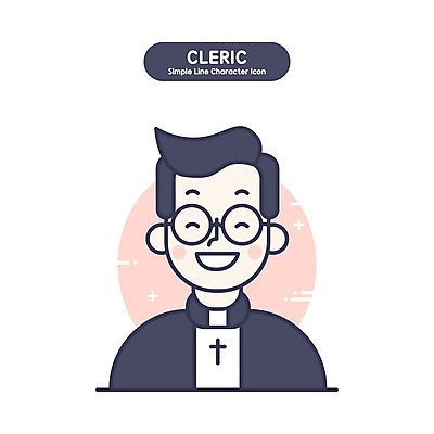 남자 기독교 안경 분홍색 십자가 일러스트 한명 웃음 성인 천주교 목사 사제 사제복 신부님 성인남자한명만 국내일러스트 AI파일 1 잡화 종교 컬러 표정 사람 성직자 남자한명만 성인남자만 파일형식 벡터