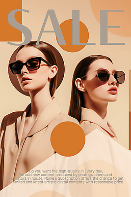 도형 PSD 백인 모델 편집이미지 여자 패션 포스터 상반신 성인 두명 선글라스 세일 가을 베이지색 의료성형뷰티 성인여자만 이미지편집 서양인 계절 안경 컬러 사람 여자만 성인만 파일형식