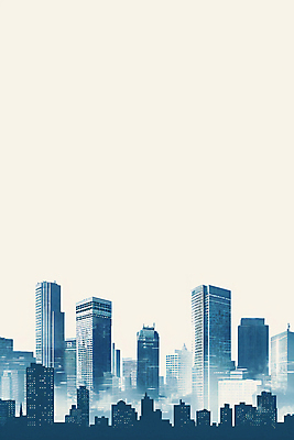 JPG 일러스트 그림자 빌딩 사람없음 건물 파란색 도시 카피스페이스 국내일러스트 AI일러스트 AI콘텐츠 건축물 컬러 공백 파일형식